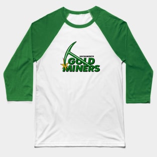 Defunct Sacramento Gold Miners Football 1993 Baseball T-Shirt